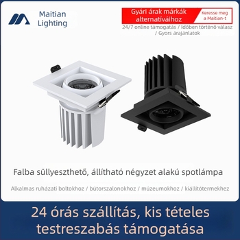 Egyedi anti-glare LED spot a házhoz, beépített, dombos dizájnnal, központi fény nélkül, 75 cm-es kivágás