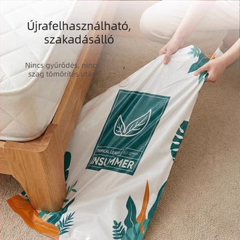 Vákuumos tömítő zacskók paplanok, ruhák, pehelykabátok és dunyhák tárolására – pumpa mellékelve