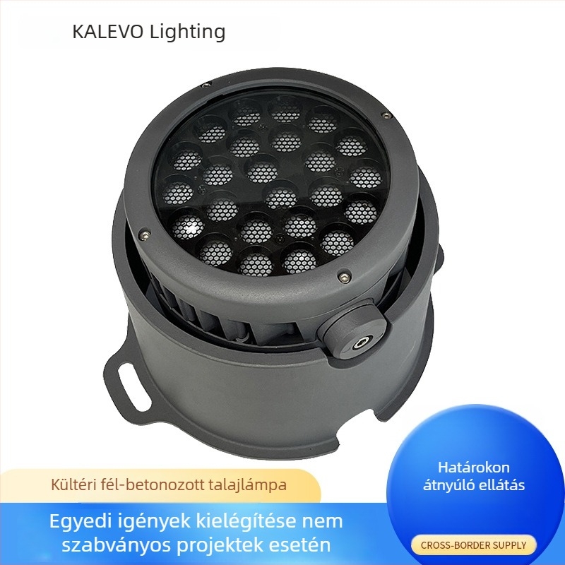 Kültéri LED földalatti lámpa állítható szöggel parkok és fák megvilágításához