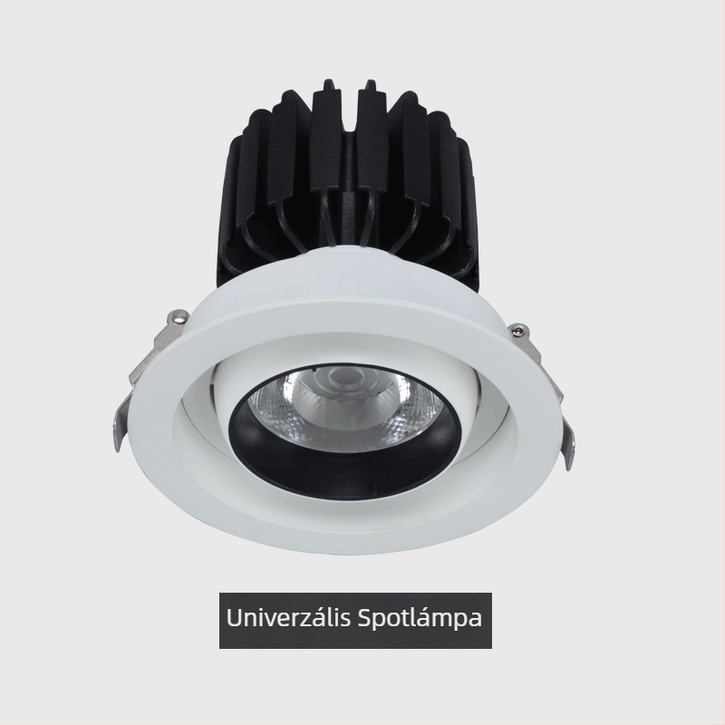 LED beépített COB Bullseye spotlámpa, 20W–30W, ruhabolti kirakatok és bemutatótermek számára, mennyezetre szerelhető