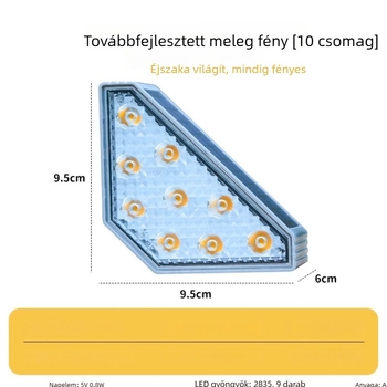 Napelemes LED lépcsőfény – kültéri vízálló lépcsővilágítás kerthez és ösvényhez