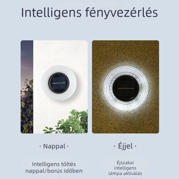 Napelemes LED lámpa repülő csésze alakú fűhöz, kültéri vízálló dekoratív világítás a kerthez és az udvarhoz, föld alatti világítás