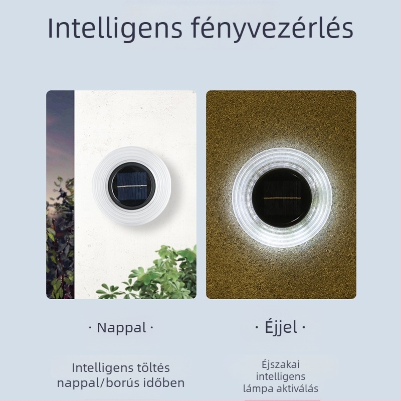 Napelemes LED lámpa repülő csésze alakú fűhöz, kültéri vízálló dekoratív világítás a kerthez és az udvarhoz, föld alatti világítás