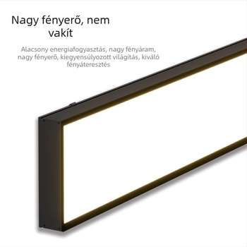 LED háromvédelmes irodai lineáris lámpa alumínium profillal a mennyezet rácsához