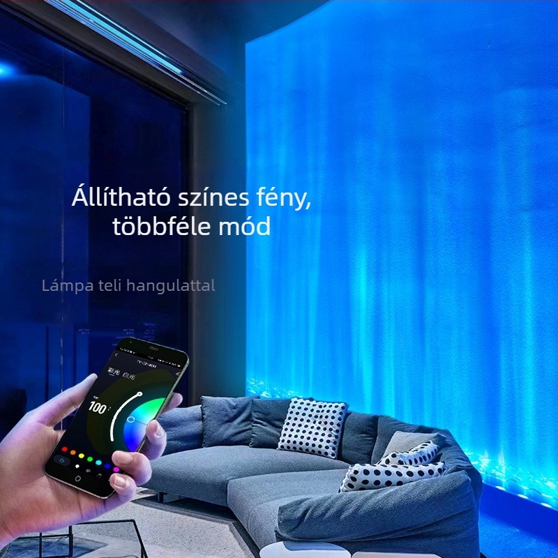 3D dinamikus víz mintázatú láng falmosó lámpa – nappaliba, hálószobába és bárba, hangulatos faldekoráció, modell E18