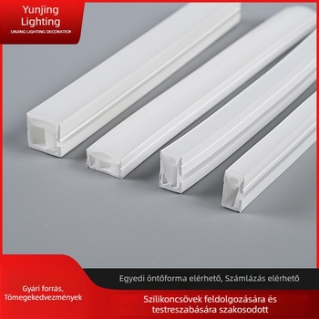 Szilikon LED-szalag oldalsó fénykibocsátással, hajlítható ívbe épített, 24V-os lineáris kültéri vízálló fény