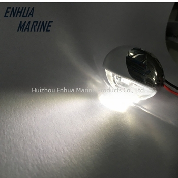 LED falikar hajók és jachtok számára – elektroplatált felület, félig diffúz, folyosó/lépcső világítás, 12V DC, IP67, 0.23W