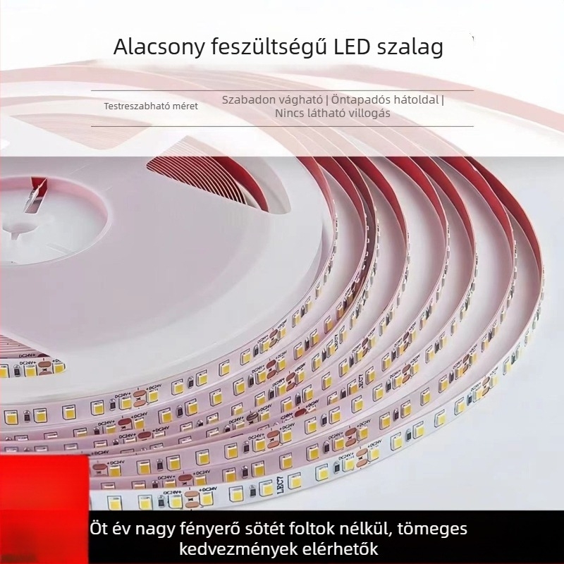 2835 testreszabható LED szalag szekrényekhez és mennyezethez – alumínium profil, lineáris világítás