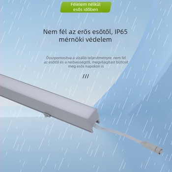 DMX512 Kültéri kontúrvilágítás 24W, LED fal- és homlokzati világítás, vízálló lineáris lámpa épületekhez