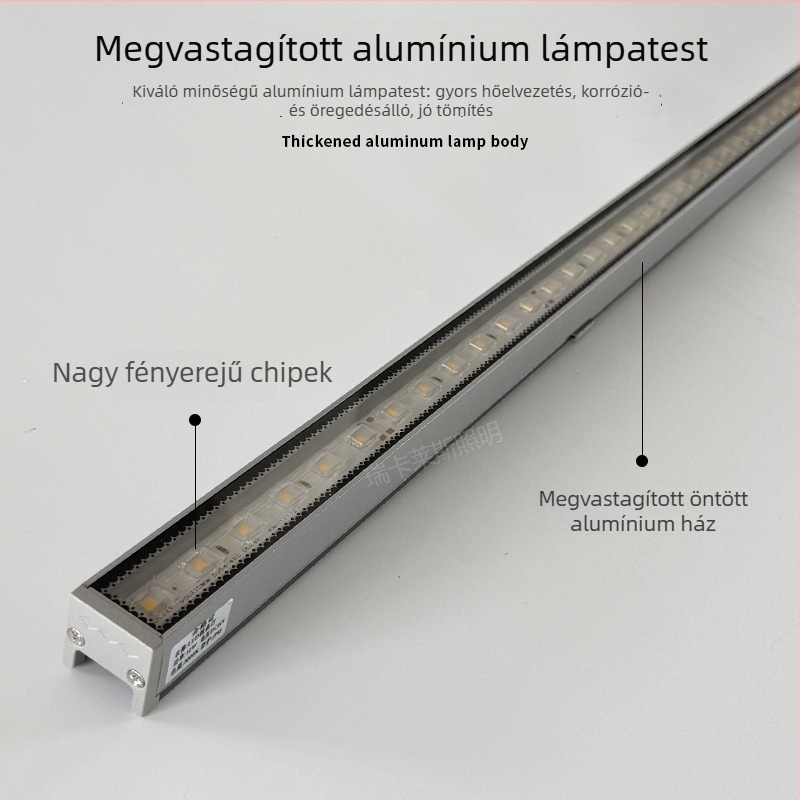 LED Lineáris Fény Kültéri Vízálló Kontúr Világítás Külső Falakhoz