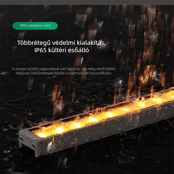 PC- borítással ellátott vízálló LED lineáris falmosó lámpa, alacsony teljesítmény, kontúrvilágítás szállodákhoz, parkokhoz és hidakhoz, 512 LED