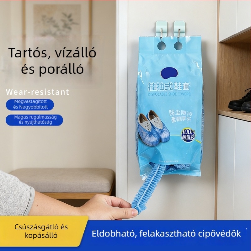 Vastagított vízálló cipővédők, homok- és porálló, 100 darab, háztartási használatra, kopásálló műanyag