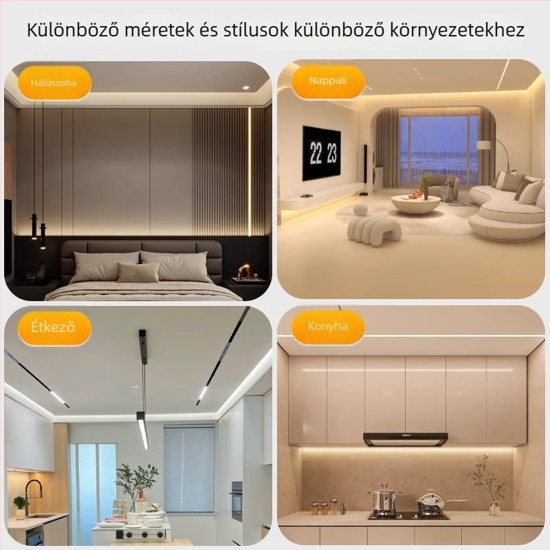 Ultra vékony LED-szalag, 12V/24V, önállóan tapadó, 120 LED/m, 2835-ös chip, fehér/meleg/neutrális fény, beltéri világítás, nem dimmelhető