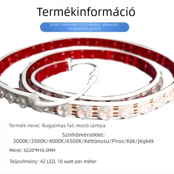 Hajlékony LED falmosó fény kültéri használatra, IP65 vízálló, DC24V, hajlítható fénycsík hidakhoz és reklámtáblákhoz