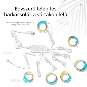 Mozgásérzékelős COB LED-szalag szekrényekhez és vitrinákhoz, öntapadós, 12V, 320 LED, CRI 90, állítható fényerő