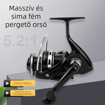 Pergető orsó fémdobbal, tengeri horgászathoz