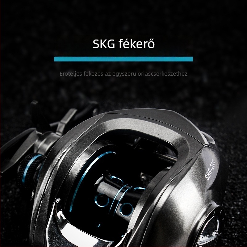 Water Drop Reel, 18-gyűrűs hosszú dobású orsó, fék és oldás, fém dob