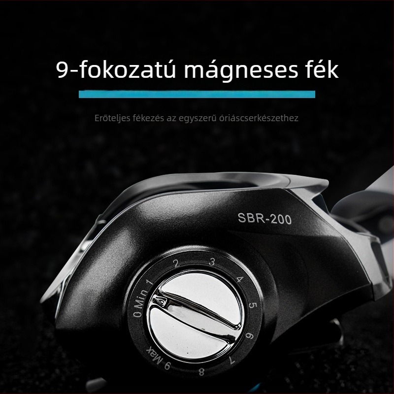 Water Drop Reel, 18-gyűrűs hosszú dobású orsó, fék és oldás, fém dob