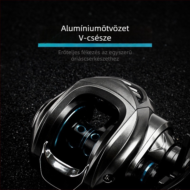 Water Drop Reel, 18-gyűrűs hosszú dobású orsó, fék és oldás, fém dob