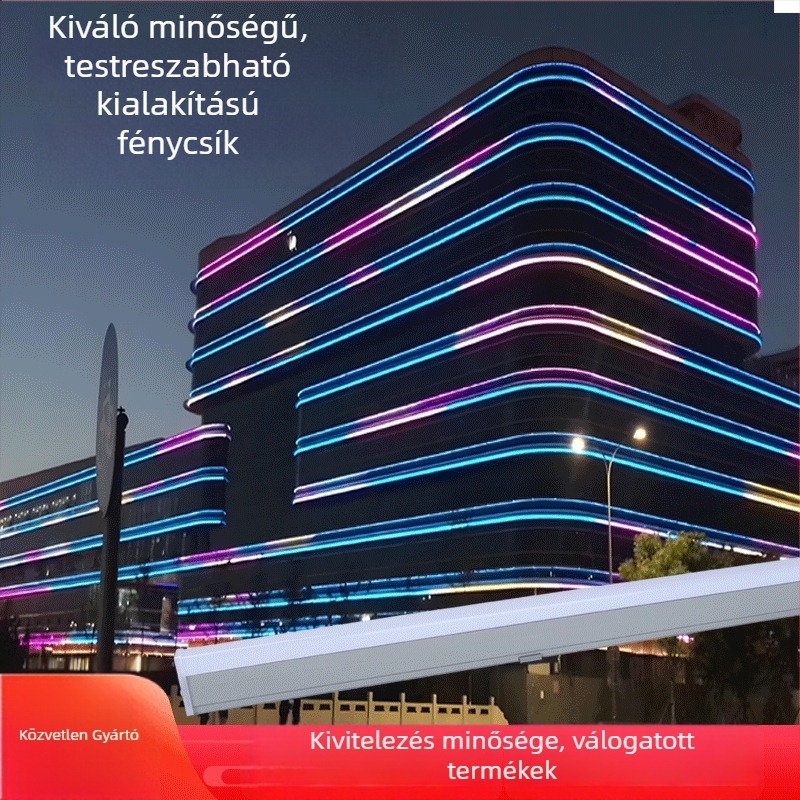 Kültéri RGB LED falmosó lineáris fény, IP65, épületekhez