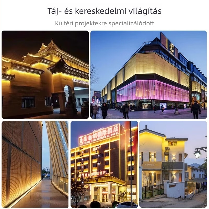 LED alacsony feszültségű RGB falmosó LED lámpa, 24W, kültéri, vízálló lineáris homlokzati világítás