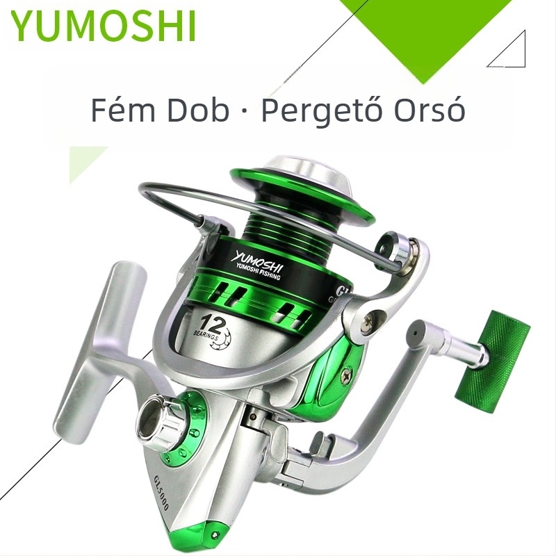 YUMOSHI GL sorozat horgászorsók és tengeri botok készlete