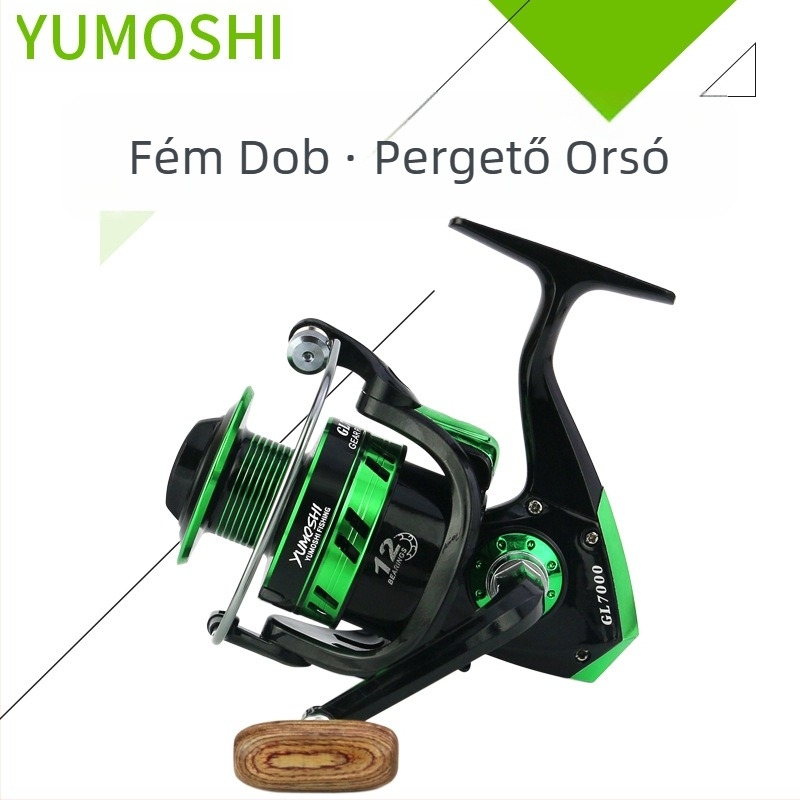 YUMOSHI GL sorozat horgászorsók és tengeri botok készlete