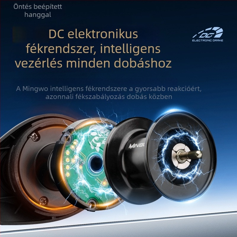 DC elektronikus fék, intelligens csalihorgászorsó, zajcsökkentés, mini csali, hosszú dobások, damilvédelem