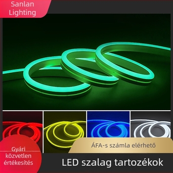 LED szilikon burkolatú lineáris fény, 12V kültéri vízálló neon fény, hajlékony, állítható fényerő, magas fényesség