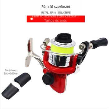 MN100 Mini Fém Spinningorsó Jég- és Télig Horgászathoz