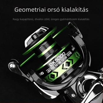 DEUKIO Pergetőorsó teljesen fémből készült dobóssal hosszú távú dobásokhoz, műcsalis horgászatra és általános használatra