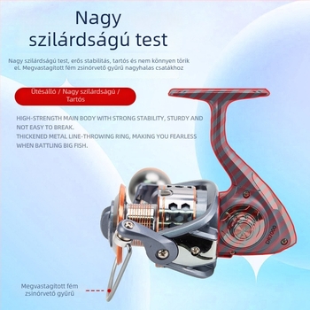 Új fém spinning orsó fém dobbal tengeri horgászatra