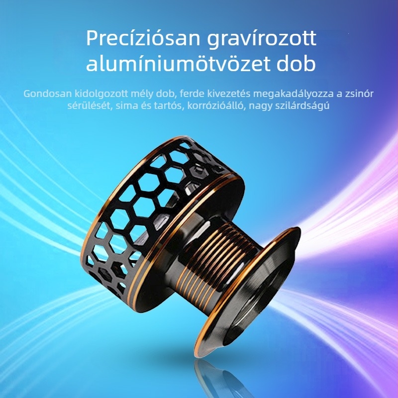 Új fém spinning orsó fém dobbal tengeri horgászatra