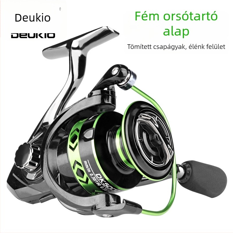 DEUKIO Spinning orsó teljesen fémből készül, hosszú dobásokhoz, műcsalis horgászathoz, általános célú