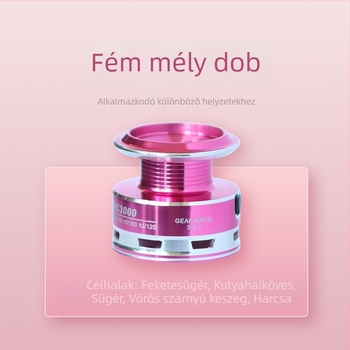 Qicheng Macaron spinningorsó hosszú dobásokhoz, sokoldalú, fém zsinórorsó