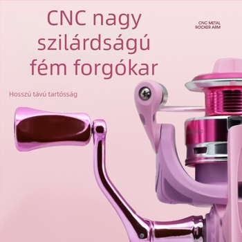 Qicheng Macaron spinningorsó hosszú dobásokhoz, sokoldalú, fém zsinórorsó