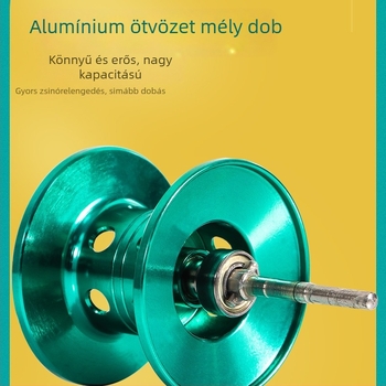 Teljesen fémből készült tengellyel ellátott vízcsepp alakú orsó, mágneses csalirendszerrel, univerzális mikro orsó hosszú dobásokhoz