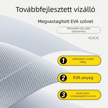 EVA egész testet fedő esőkabát, hosszított és vastabb, uniszex, kültéri használatra