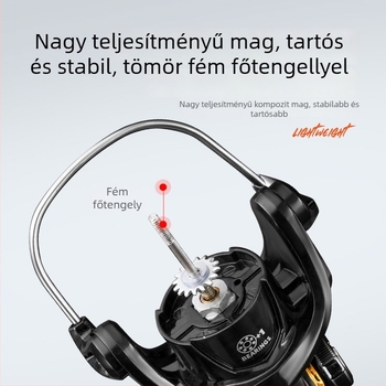 War Eagle Elf Spinning Orsó, Fém Sekély Orosó, Mikro Csalihár, Elf Fekete-Arany