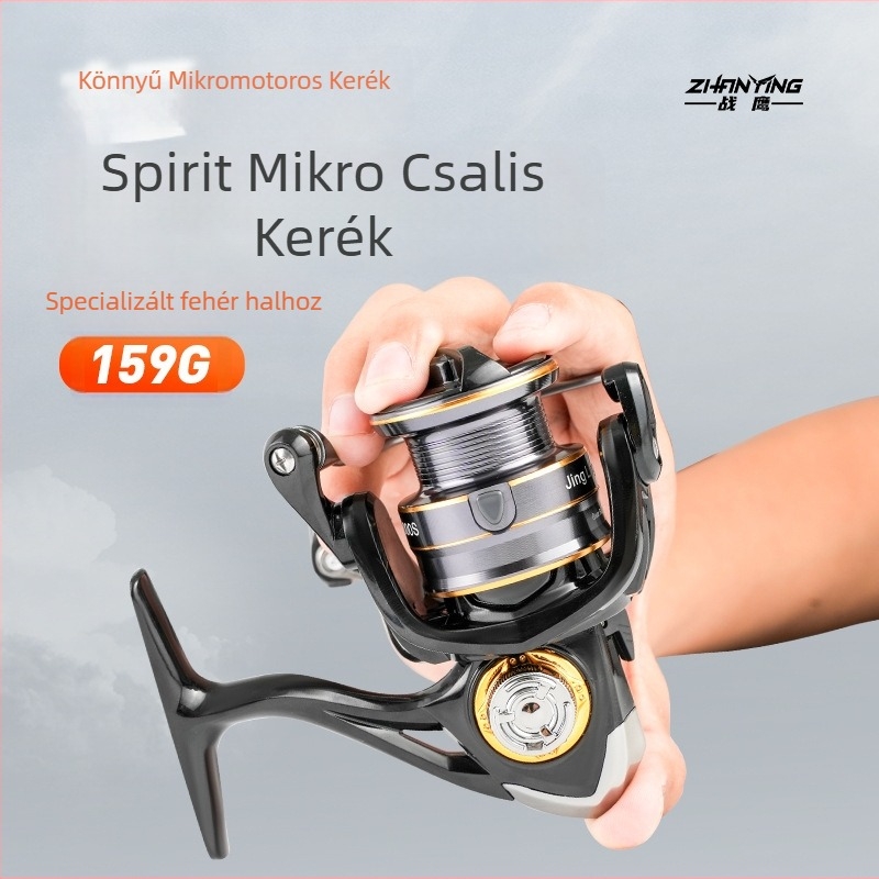 War Eagle Elf Spinning Orsó, Fém Sekély Orosó, Mikro Csalihár, Elf Fekete-Arany