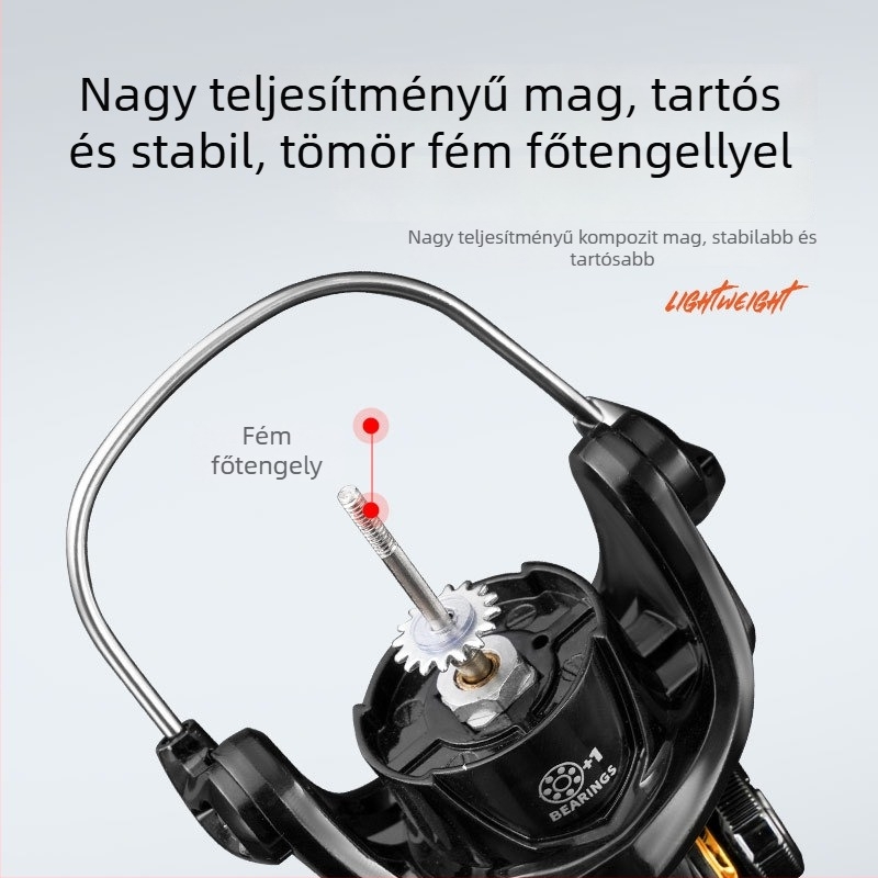 War Eagle Elf Spinning Orsó, Fém Sekély Orosó, Mikro Csalihár, Elf Fekete-Arany