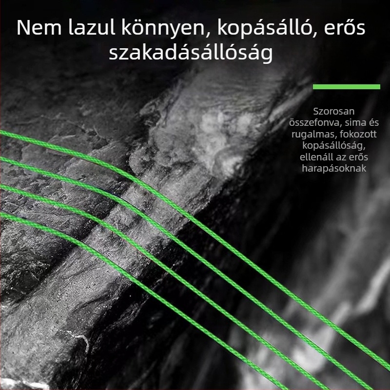 Corona 8‑szálas PE horgász damil hosszú dobásokhoz, rendkívül sima fő damil, nagy húzószilárdság és kopásállóság