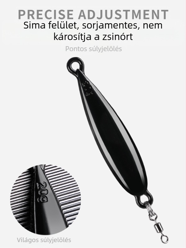 Hosszú dobású műcsali-kiegészítők: nehéz vaslemez dobósegéd, Ice Silk Shrimp, Charlie kiegészítők, legyezőhorog