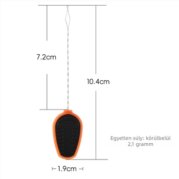 Európai stílusú pontyhorgászathoz horogkötő huzalvezető perforált ólommal, YXQ-8MM