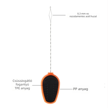 Európai stílusú pontyhorgászathoz horogkötő huzalvezető perforált ólommal, YXQ-8MM