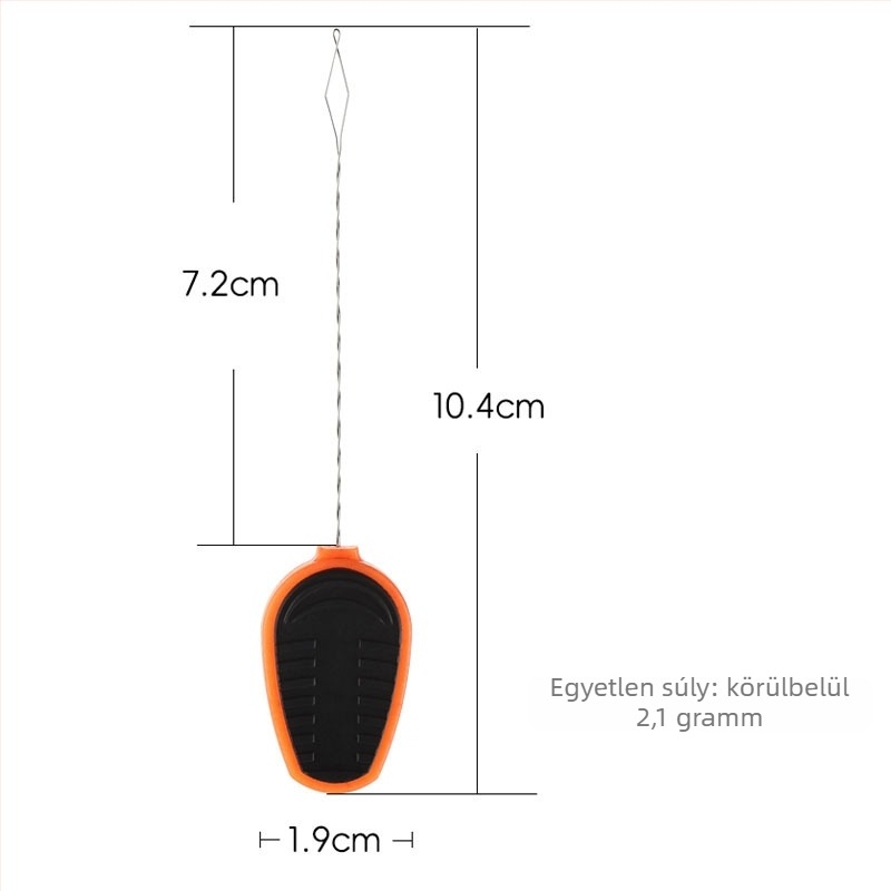 Európai stílusú pontyhorgászathoz horogkötő huzalvezető perforált ólommal, YXQ-8MM