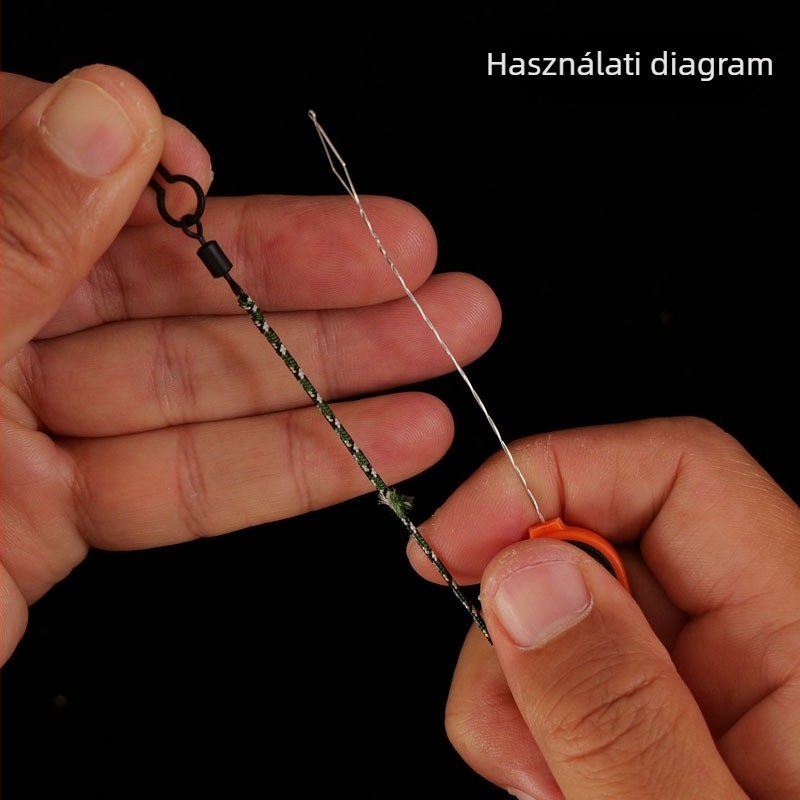Európai stílusú pontyhorgászathoz horogkötő huzalvezető perforált ólommal, YXQ-8MM