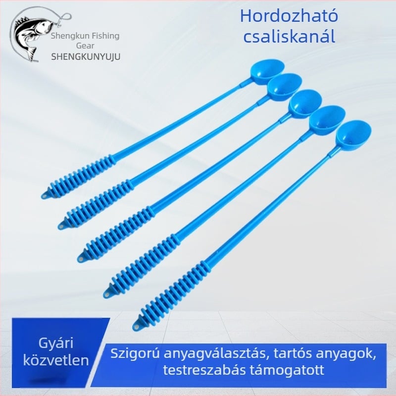 Személyre szabott, hordozható, színes műanyag etetőkanál hosszú dobásokhoz és pontra szóráshoz – szikla- és vadvízi horgászathoz