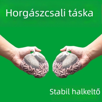 Granulált csali zacskó gyorsfolyású vízhez — tartós, fixpontú hosszú távú dobóeszköz
