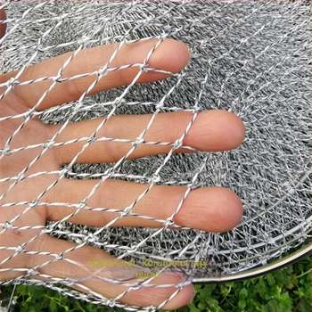 Dyneema fonott horgász hálózsák rozsdamentes acél gyűrűvel, gyorsan száradó